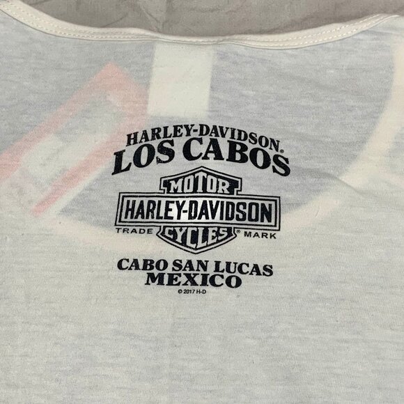 NWT Harley Davidson Los Cabos Mexico 2017 T-Shirt Womens MD Dusk Rise Lace - Picture 8 of 8